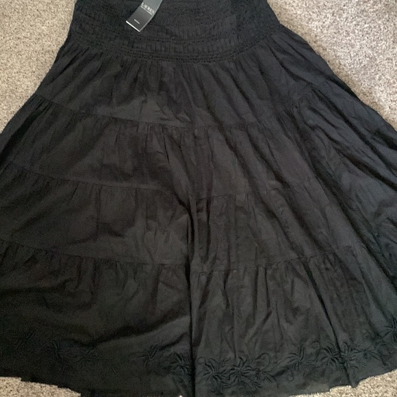 Ralph Lauren black label peasant embroidery maxi skirt 1x whimsigoth fairy - Picture 7 of 16